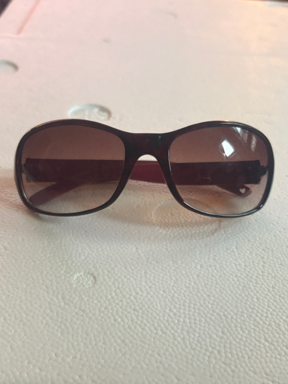Juicy Couture Brown Oversized Gradient Sunglasses